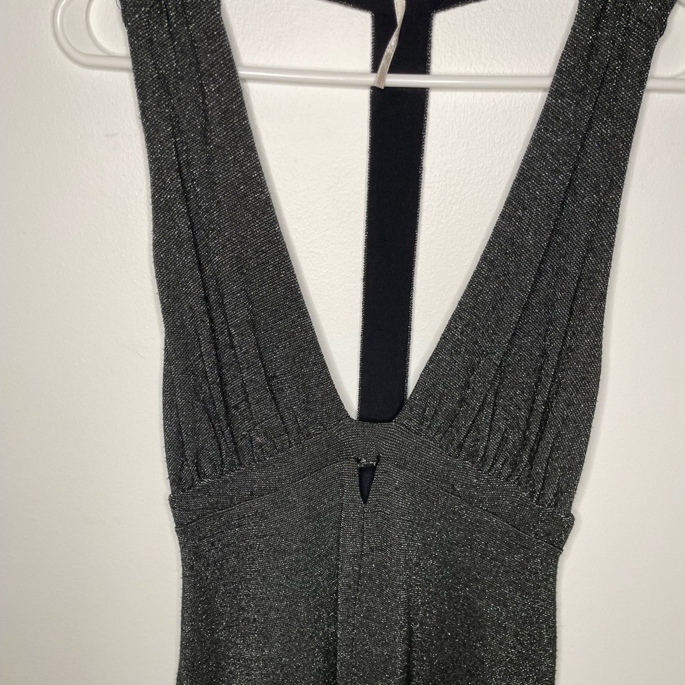 Free people sparkly open-back mini dress